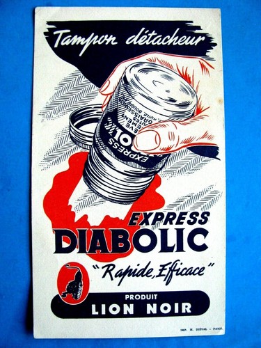 Ancien buvard diabolic - ancien,