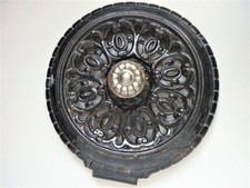 Couvercle émaillé bleu