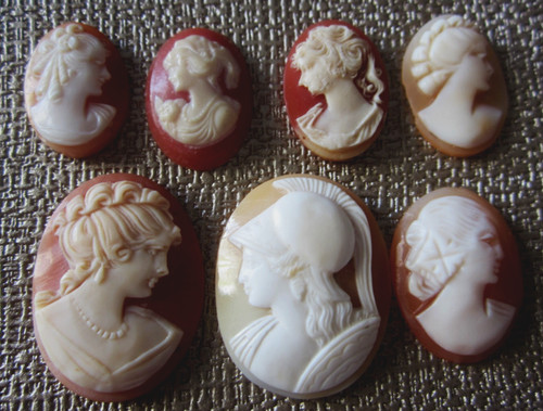 Lot camées anciens - 7,