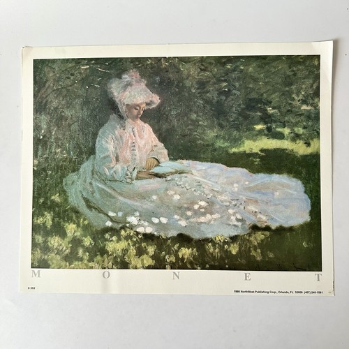 Vtg monet gallery print - monet,