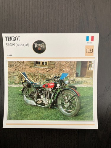 Carte fiche moto - carte, collection