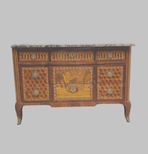 commode Louis XVI marqueterie