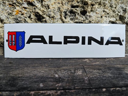 Plaque émaillée alpina - plaque,
