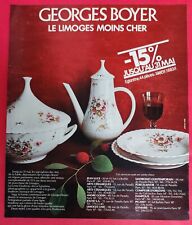1977 Georges BOYER PORCELAIN Dishes Press Advertising Dishes 