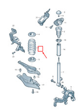Neu VW GOLF VI-5K MK6 Rear