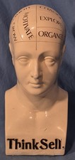 Vintage 11" Phrenology Bust /