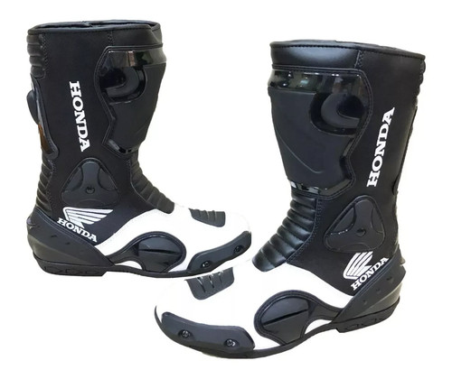 Bottes cuir course motogp - cuir,