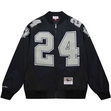 M&N Satin Bomber Veste - NFL Oakland Raiders Charles Woodson