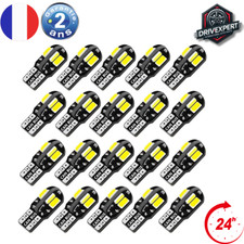 20 Ampoules LED W5W T10 Canbus