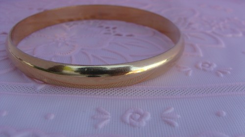 Superbe bracelet jonc - , plaqué