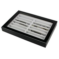 Vitrine en bois laqué pour 12