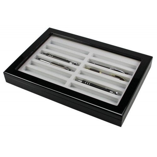 Vitrine bois laqué pour 12 - bois,