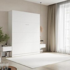 SMARTBett Set 160 lit escamotable vertical CLASSIC avec 2 tables de chevet