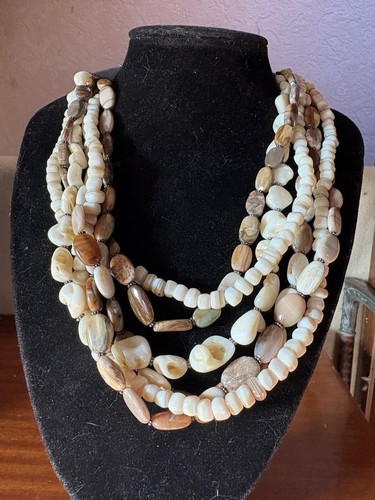 Collier pierres multi rang - de,