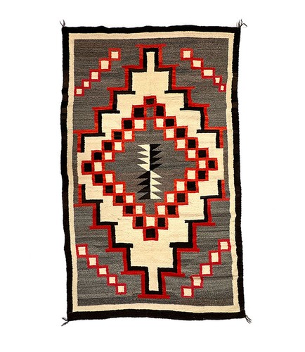 Tapis ancien deux collines