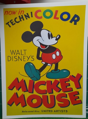 Mickey color affiche poster - color,