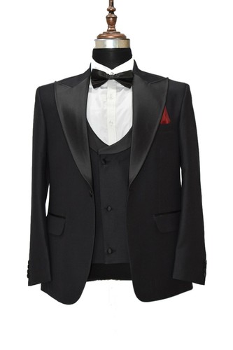 Hommes costume noir - costume,