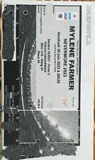 2 places concert Mylene Farmer le 27/09/24 au Stade de France. CARRÉ OR 