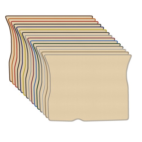 Beige tapis coffre velour - beige,