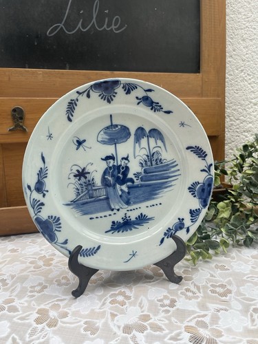 Assiette ancienne faïence - ancienne, en