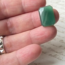 Cornaline Agate Verte Ancienne pour Bijou 18 mm Intaille Héraldique