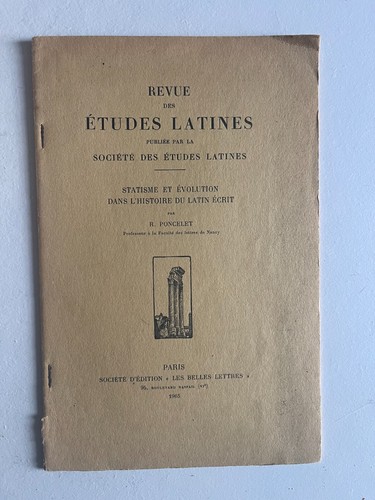 Poncelet revue des - poncelet,, études