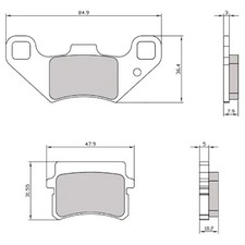 RMS (paire) Plaquettes de