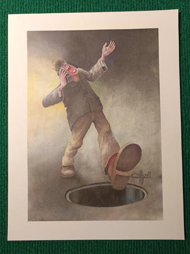 Caricatures litho homme - litho, au