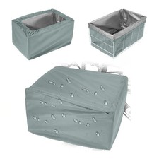 Housse imperméable panier vélo Oxford 210D 42x33x25cm gris