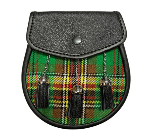 Sporran cuir tartan - en,