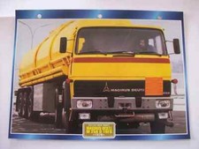 CARTE FICHE CAMION TRACTEUR