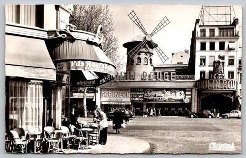 Rppc paris moulin rouge cafe - moulin,