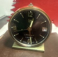 mini mechanical alarm clock old LIP Appella Switzerland made