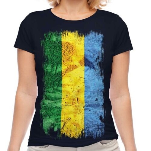 Gabon drapeau grunge - gabon,