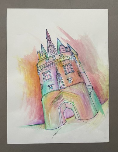 Tour château dessin - château,,