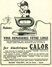 1925 Calor Antique Electric Iron Magazine Advertisement