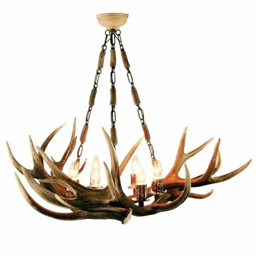 Lustre avec vrai - , cerf