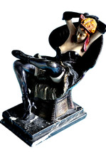 STATUE ART DECO /NOUVEAU CERAMIQUE Signé PEARCE SEXY   (CHIPARUS LE VERRIER)