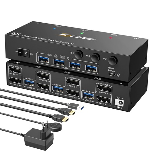 Displayport kvm switch - 8k,