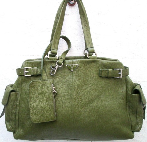 Prada grand sac main cuir - -prada, à