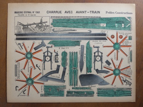 Maquette papier charrue - maquette,