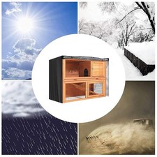 Housse clapier lapin double