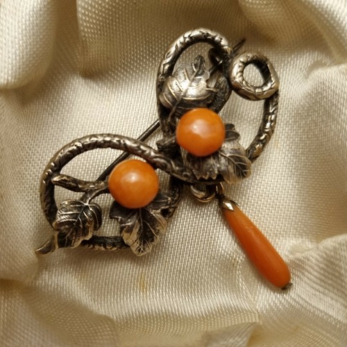 Broche xixe argent - argent, vermeil