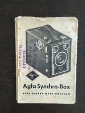 original genuine manual for vintage camera Agfa Synchro-Box (German language)