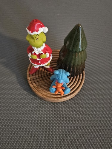 Grinch père noël avec sapin - père,