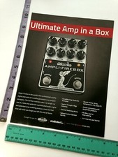 Print Ad - Atomic Ampli-Firebox guitar pedal photo ad amp in a box devil girl