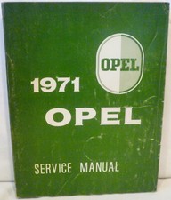 1971 Opel – 1900 and GT Service Manual