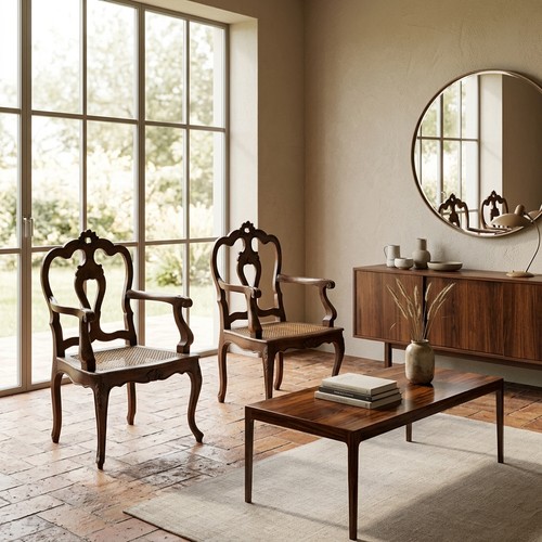 Fauteuils baroques anciens - baroques,