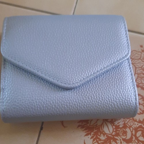 Portefeuille femme bleu - uni, en