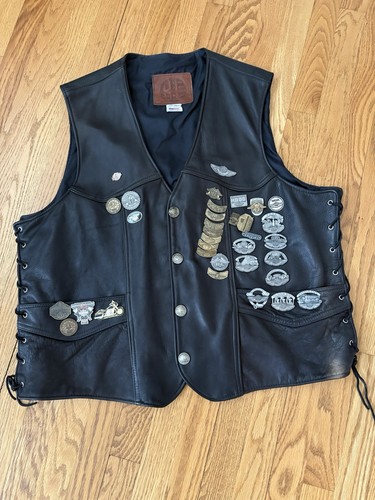 Kerr leathers moto vest - vest, mens